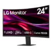 Monitor Curvo LG 24 24U421A-B FHD HDMI USB-C 100Hz