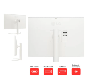 Monitor Smart LG 32SR75U 32” 4K UHD webOS USB Typo-C