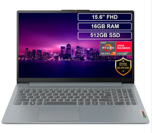 Portátil Lenovo Slim Ryzen 7 7730U 16GB 512GB FHD 15.6