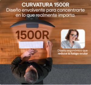 Monitor Curvo LG 24 24U421A-B FHD HDMI USB-C 100Hz