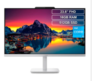 Todo en Uno AIO Lenovo A100 Core i3 N305 16GB 512GB FHD 23.8