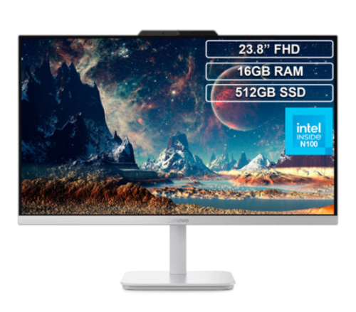 Todo en Uno AIO Lenovo A100 Celeron N100 16GB 512GB FHD 23.8