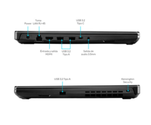 Portátil Gamer Asus Tuf Ryzen 7 7445HS 8GB 512GB RTX 3050