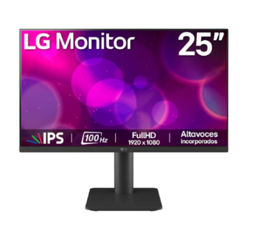 Monitor LG 25MS550 FHD 25" 100Hz altavoces altura ajustable