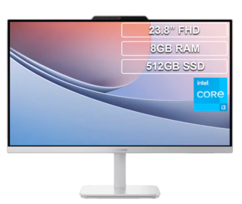 Todo en Uno AIO Lenovo A100 Core i3 N305 8GB 512GB FHD 23.8