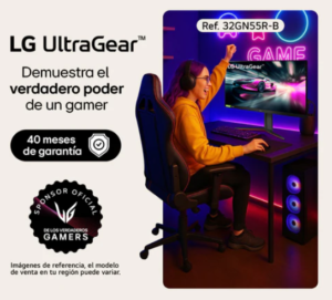Monitor Gamer LG 32GN55R-B 32 VA FHD 1ms 165Hz AMD FreeSynC