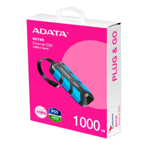Disco Duro Externo Adata SC740 SSD 1TB USB-C