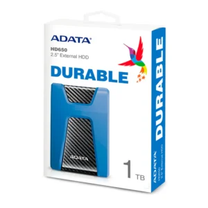 Disco Duro Externo 1tb Antigolpes Adata Hd650 Usb Azul