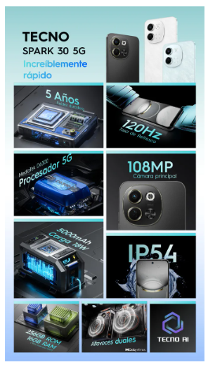 Tecno Spark 30 5G 256/ 8
