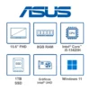 PORTATIL ASUS VIVOBOOK 15 X1502VA-BQ1201