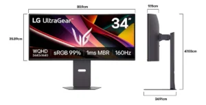 LG MONITOR ULTRAGEAR CURVO 34"