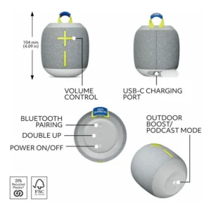 ULTIMATE EARS PARLANTES WONDERBOOM 4 GRAY